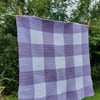 Purple Gingham Baby Blanket