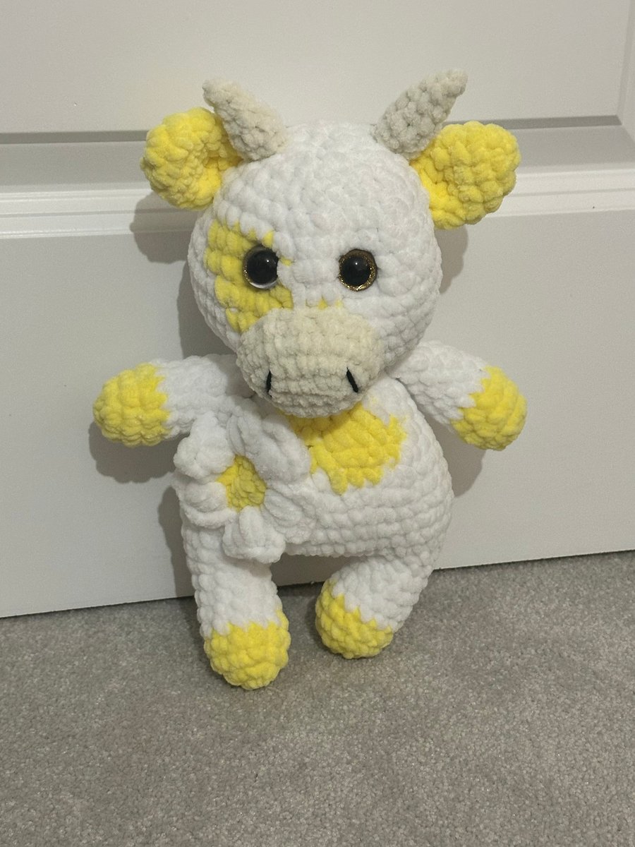 Daisy Cow Crochet Plush