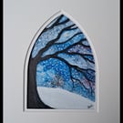 Snowy Stillness, an original painting