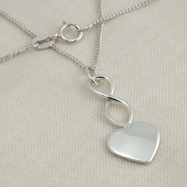 Small Handmade Sterling Silver Heart Pendant – Love & Unity Jewellery