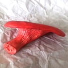 pink oyster mushroom sculpture