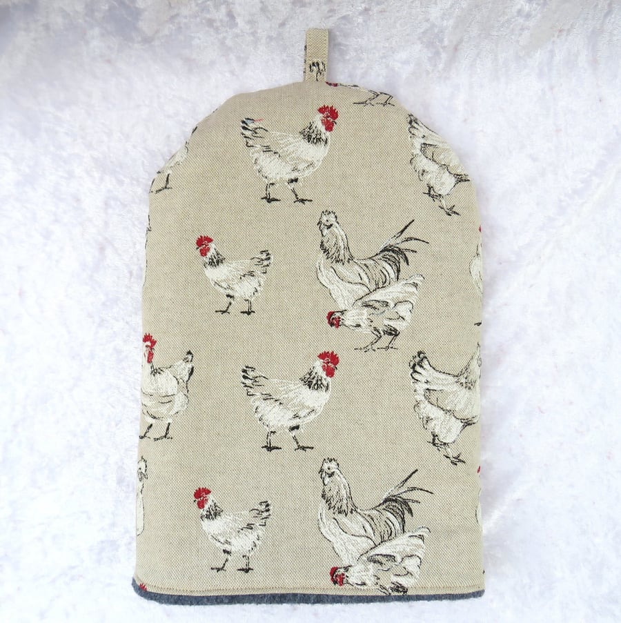 Cafetiere Cosy, chicken and rooster, size medium 