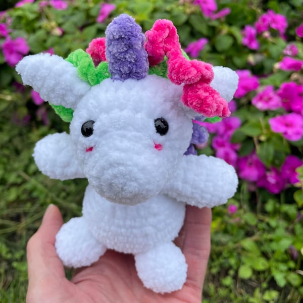White Plushie Unicorn