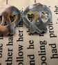 Spooky Silver Skull Earrings for Halloween with a touch of gold - Image 8