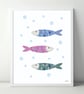 Fun Fish A4 Art Print