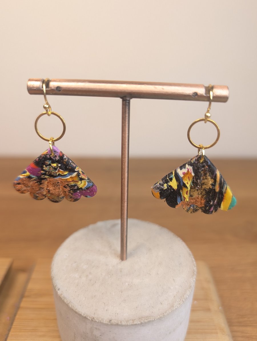 Summer bloom scrap fan dangle