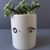 Eye, Eye Cup. Pot. Ceramic.Handmade.Gift. Novelty. Tea light.