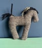 Horse Decoration in Vintage Welsh Tweed, Hanging Ornament, Handmade in Wales - Image 1