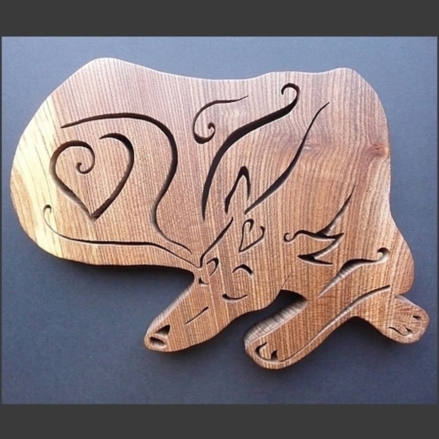 Sleeping Greyhound trivet