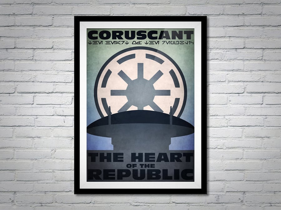 Star Wars Galactic Republic Propaganda Movie Poster Print Wall Art Gift