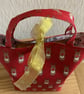 Rudolf Red Gift Bag, Handmade in the UK - Image 6