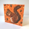 Squirrel Pattern Card