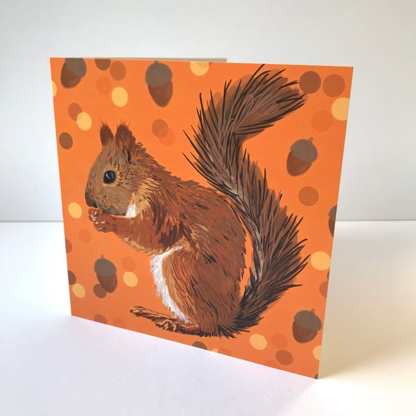 Squirrel Pattern Card