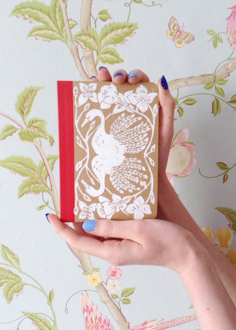 Hand Printed A6 Notebook