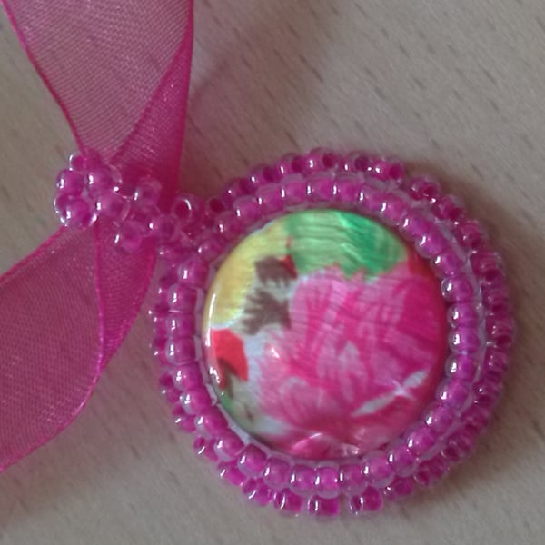 Flora pink pendant