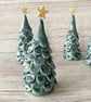Handmade Ceramic Christmas Tree with Yellow Star - Image 1