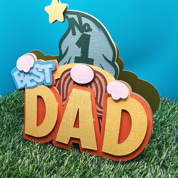 Fathers Da card for Gnomedad