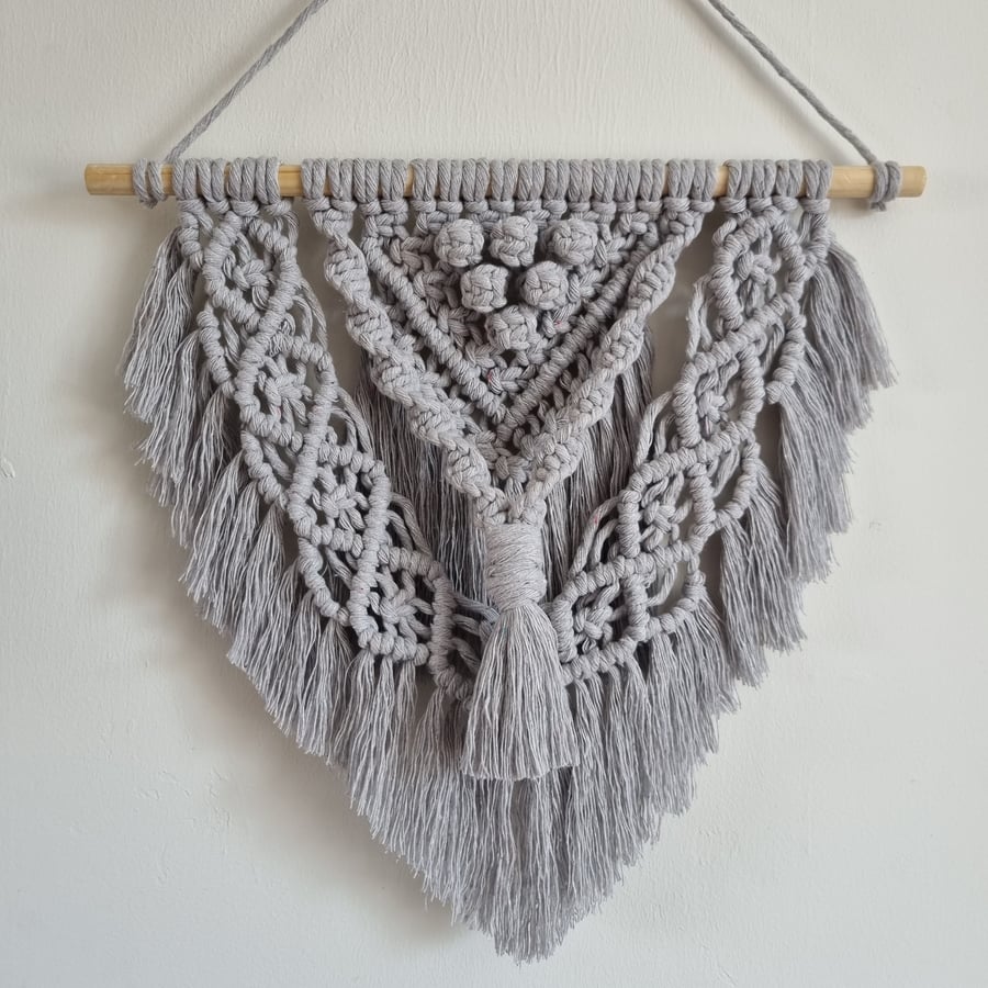 Macrame Wall Hanging - Dove Grey