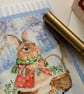 Snowdrops and Bunny Card - Blank Card - Image 3
