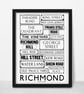 RICHMOND STREETS A3 Print - Image 3