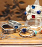 Mermaid Stacking Ring - Silver Abalone Ring - Sterling Silver Twist  - Image 10