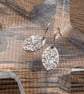 Handmade Fine Silver Drop Earrings - Summer Meadow Design - Image 2