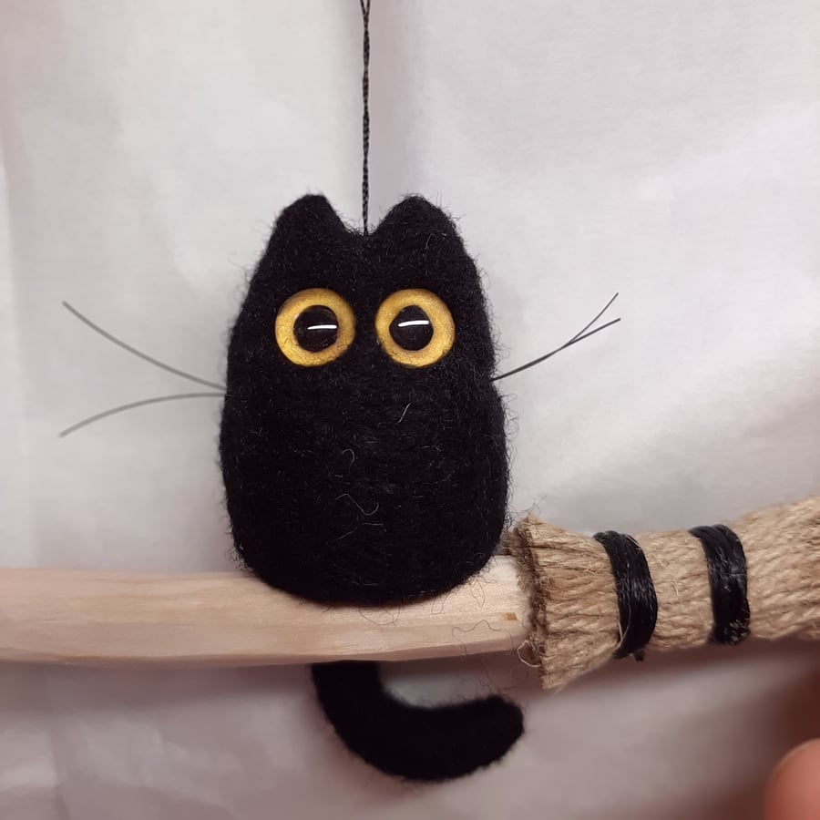 Black Cat Broomstick