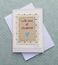 With Love at Christmas, hand-stitched text with heart and stars - Image 3