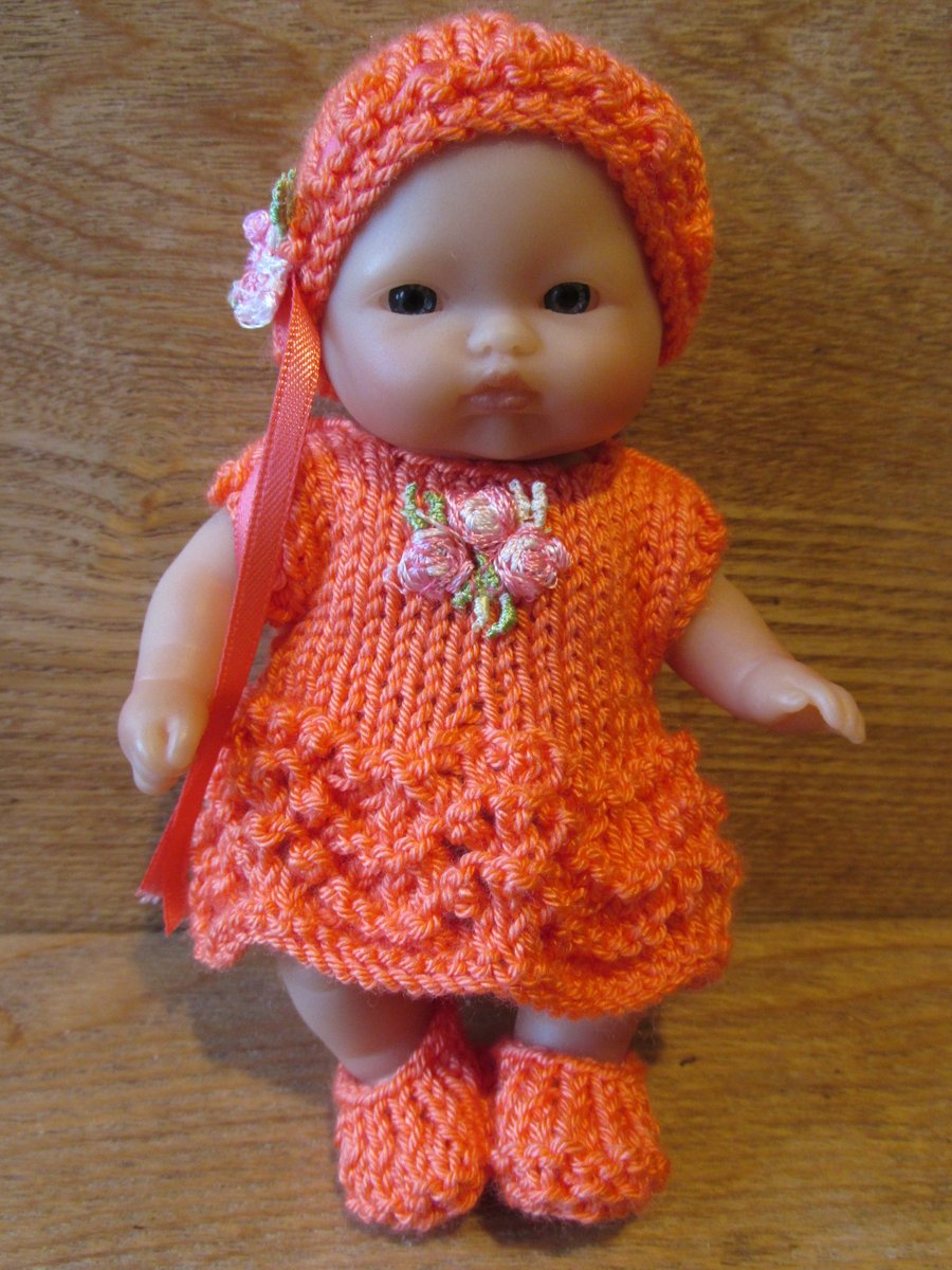 Hand Knitted 5 Inch Dolls Clothes