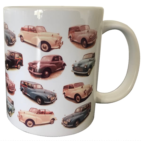 Morris Minor Classic Cars - 11oz Ceramic Mug - Ideal Gift for Car Enthusiast