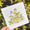 Blank Card Fairy Viola  Eco friendly
