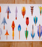 Arrows Watercolour Print - Image 4