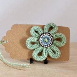 French Knitted Brooch