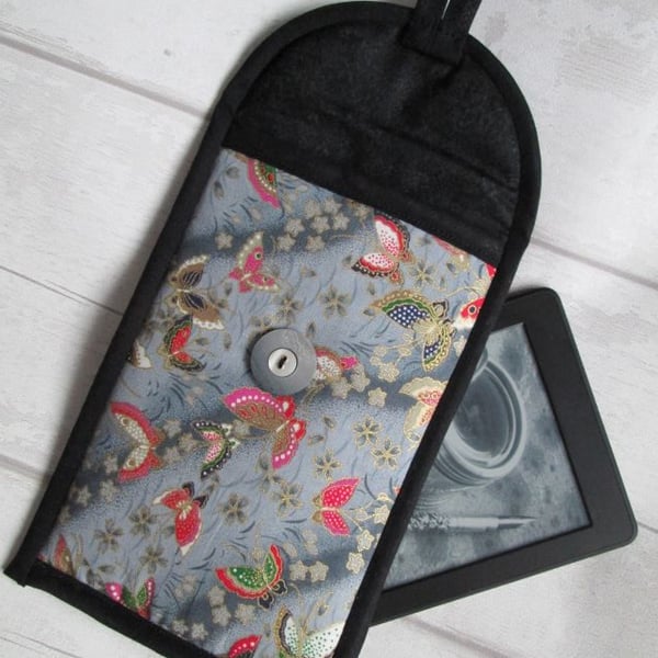 Oriental Butterflies on Grey Kindle or 7" Tablet Case