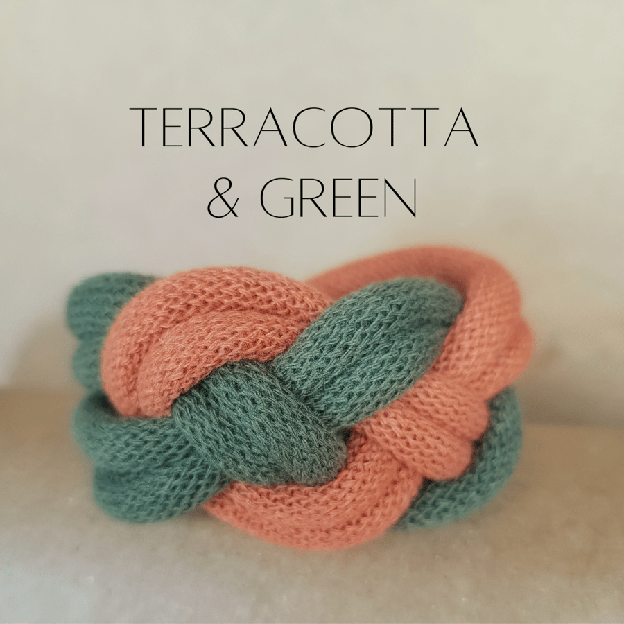 Rope Josephine Bracelet, Terracotta & Green