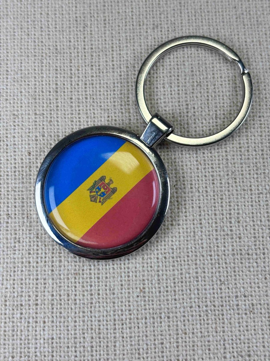 Moldova Flag Keyring