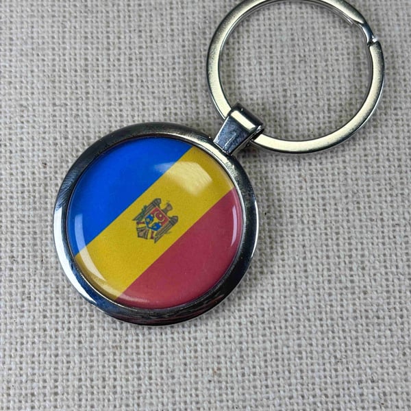 Moldova Flag Keyring