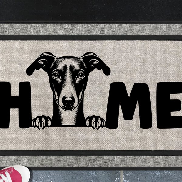Italian Greyhound Home Door Mat No.2 - All Weather Doormat - 45x70cm 