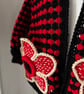 Stranger things ,demogorgon inspired crochet cardigan  - Image 3