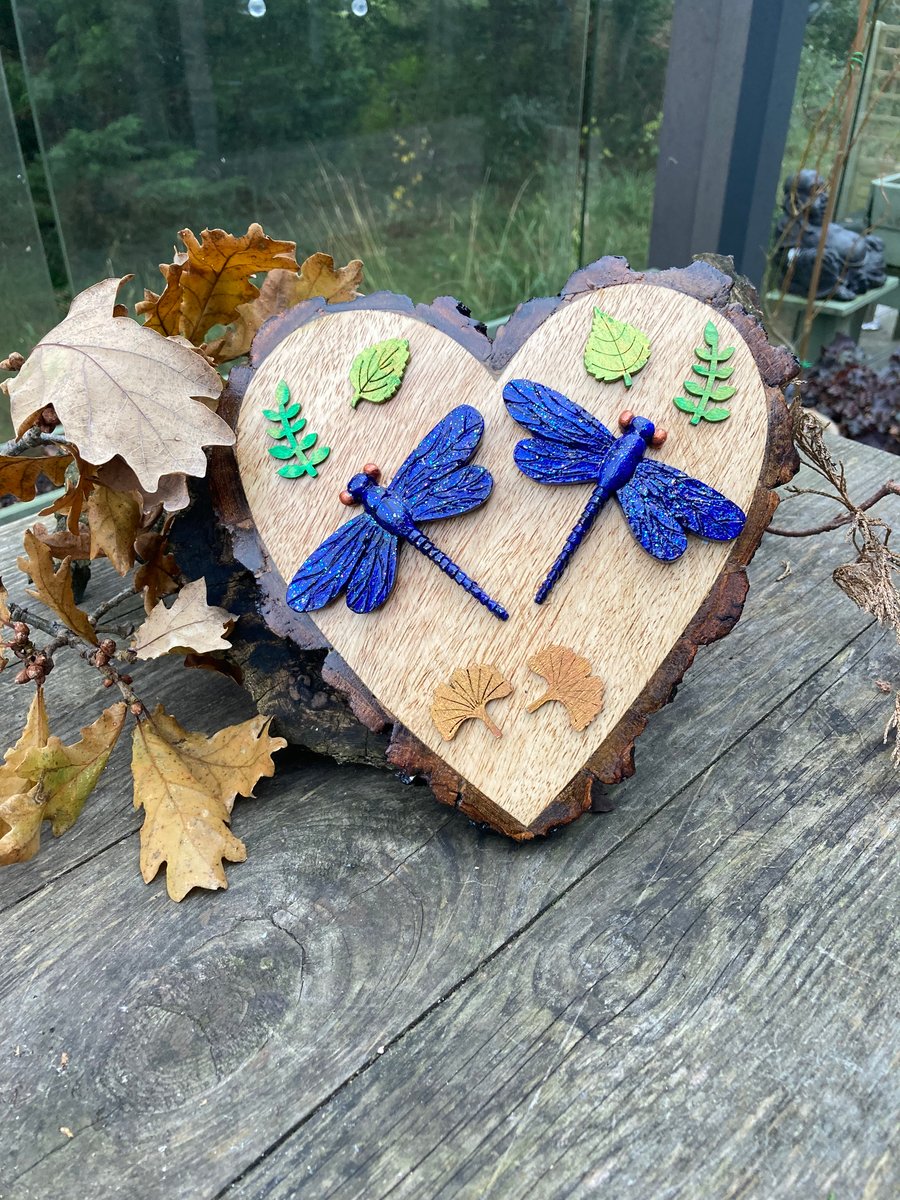 Heart Shaped Dragonflies Hanging