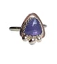 Tanzanite Adjustable Ring Sterling Silver Jewellery Gift Rose Cut Gemstone  - Image 2