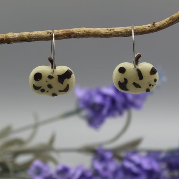 Leopard Print Pumpkin Earrings, Pumpkin Earrings, Leopard Print, Summerween