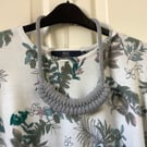 Macrame Necklace in Grey 9mm Jumbo Recycled Cotton Cord
