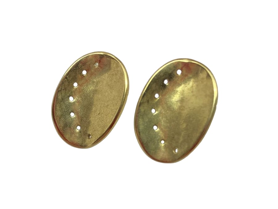 9ct Gold Ormer Shell Inspired Stud Earrings