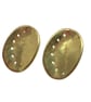 9ct Gold Ormer Shell Inspired Stud Earrings - Image 1
