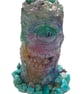 Sea-Sentinel Moai Fluorite & Turquoise Howlite