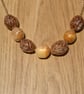 Nectarine Kernels and Bay tree bead necklace.