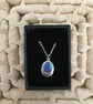 Oval Pendant in Peacock Colours - Image 2
