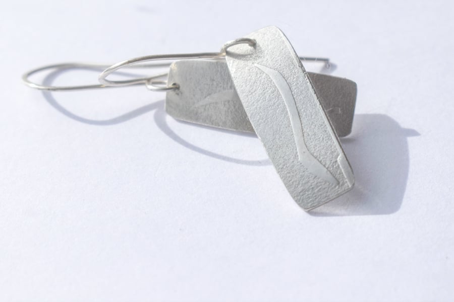 Handmade Sterling Silver Dangle Earrings 