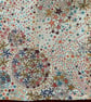 Handmade Liberty Handkerchief, star design (Adelajda) Pocket Square or Hankie